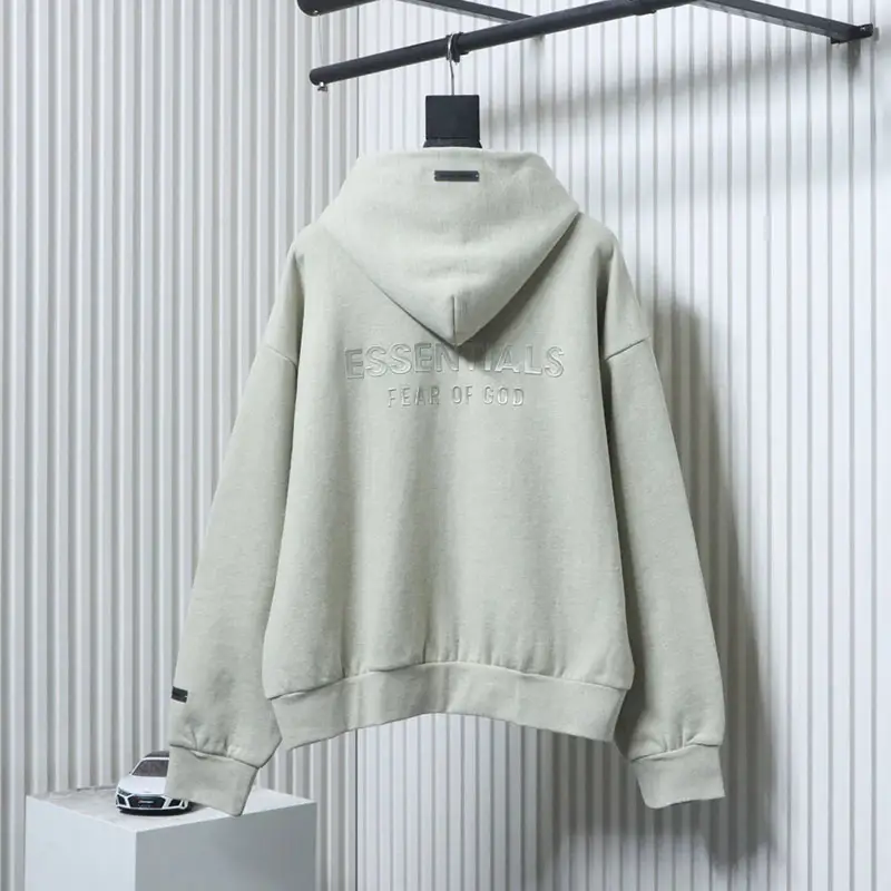 Fear of God Essentials Metallic-Coated Cardigan Sweatshirt