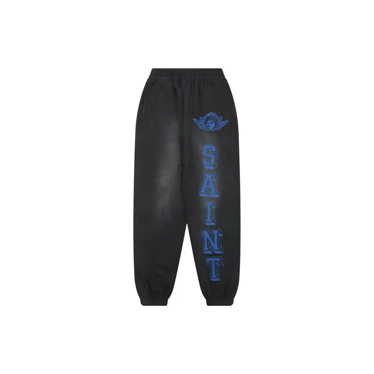 Saint Michael Angel Rebirth Distressed Sweatpants