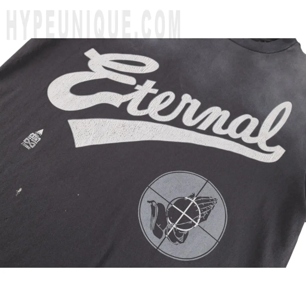 Printed graphic on the front of the garment