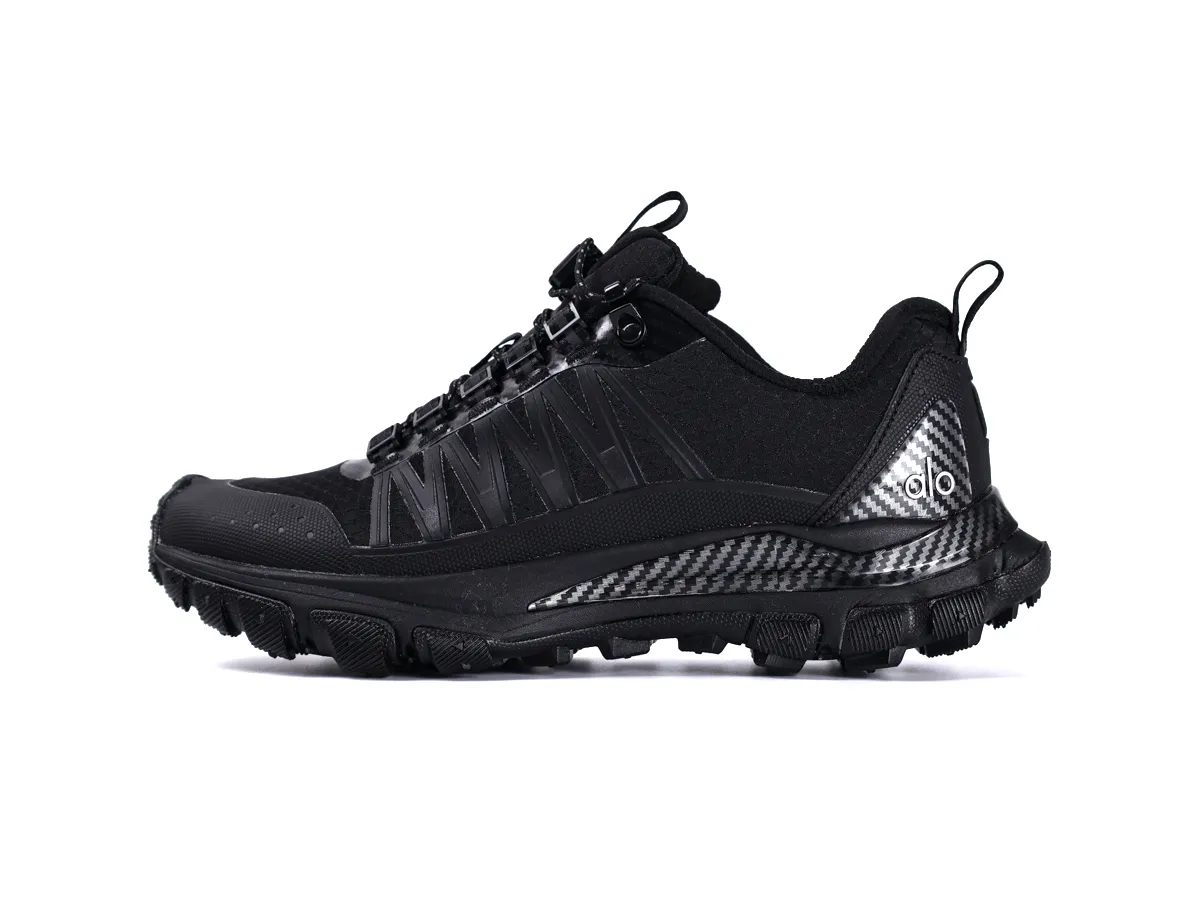 Trail Black Multi-Terrain Outdoor Sneakers Left Side View