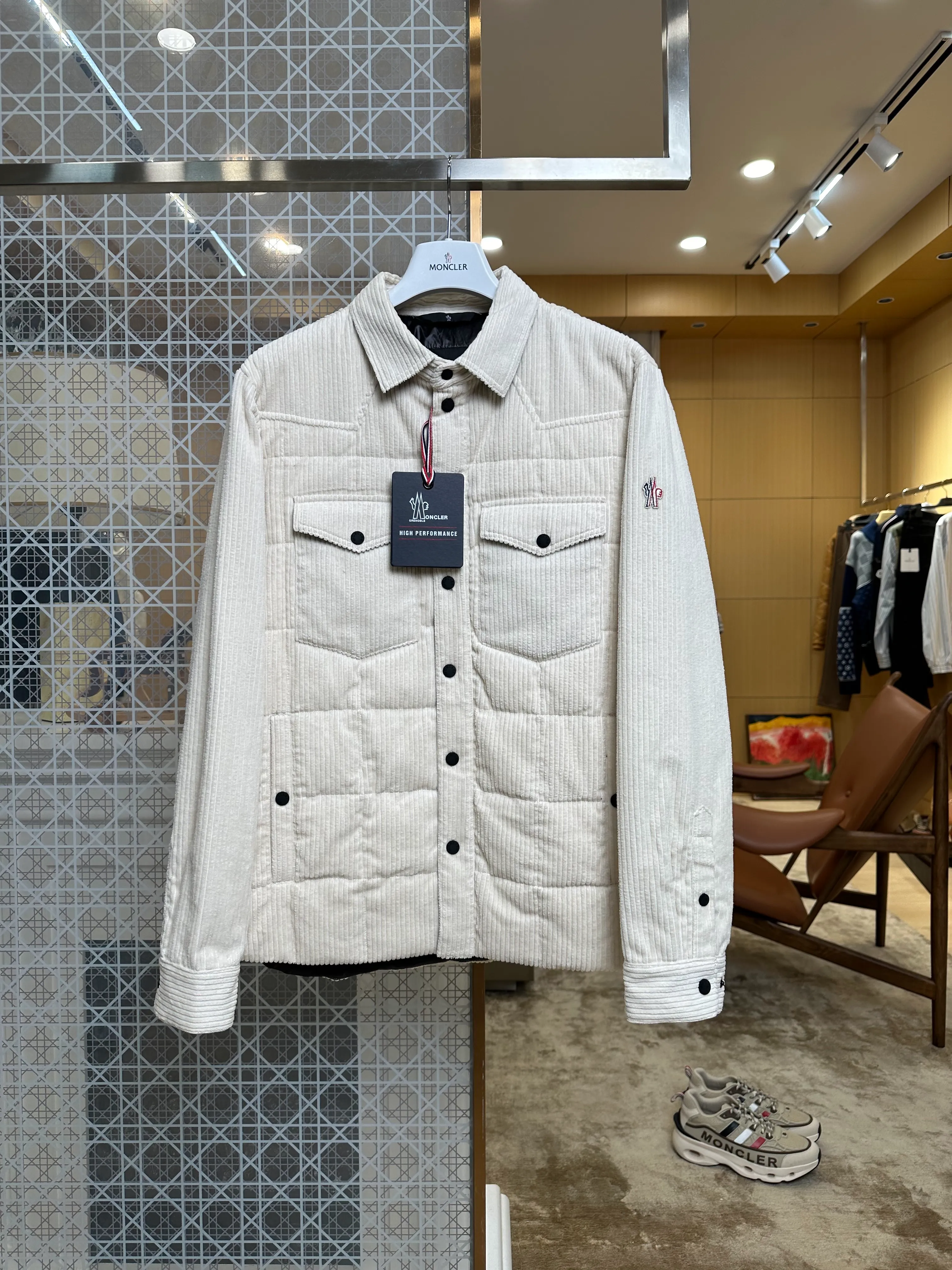 Mcler Corduroy Collar Goose Down Jacket