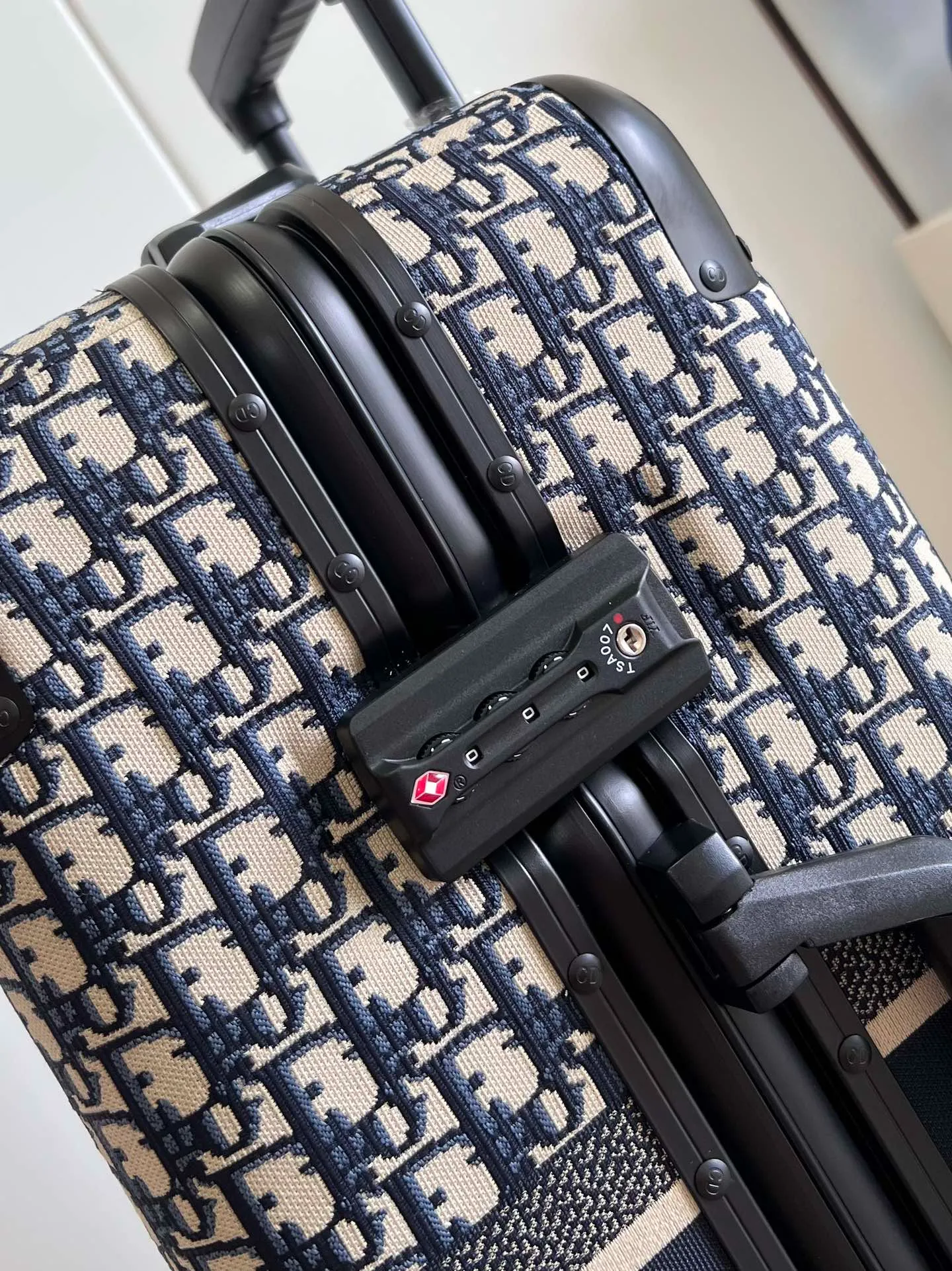 D301 Monogram Suitcase TSA Lock Detail