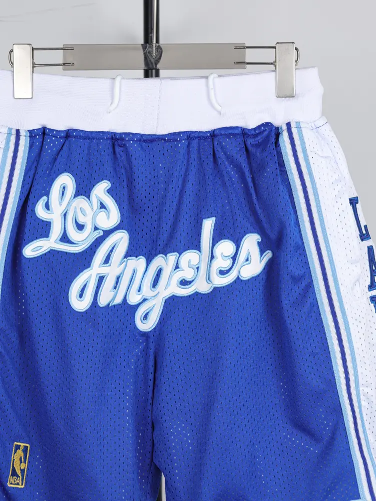 Men’s Blue/White Los Angeles Lakers NBA x Just Don Mesh Shorts