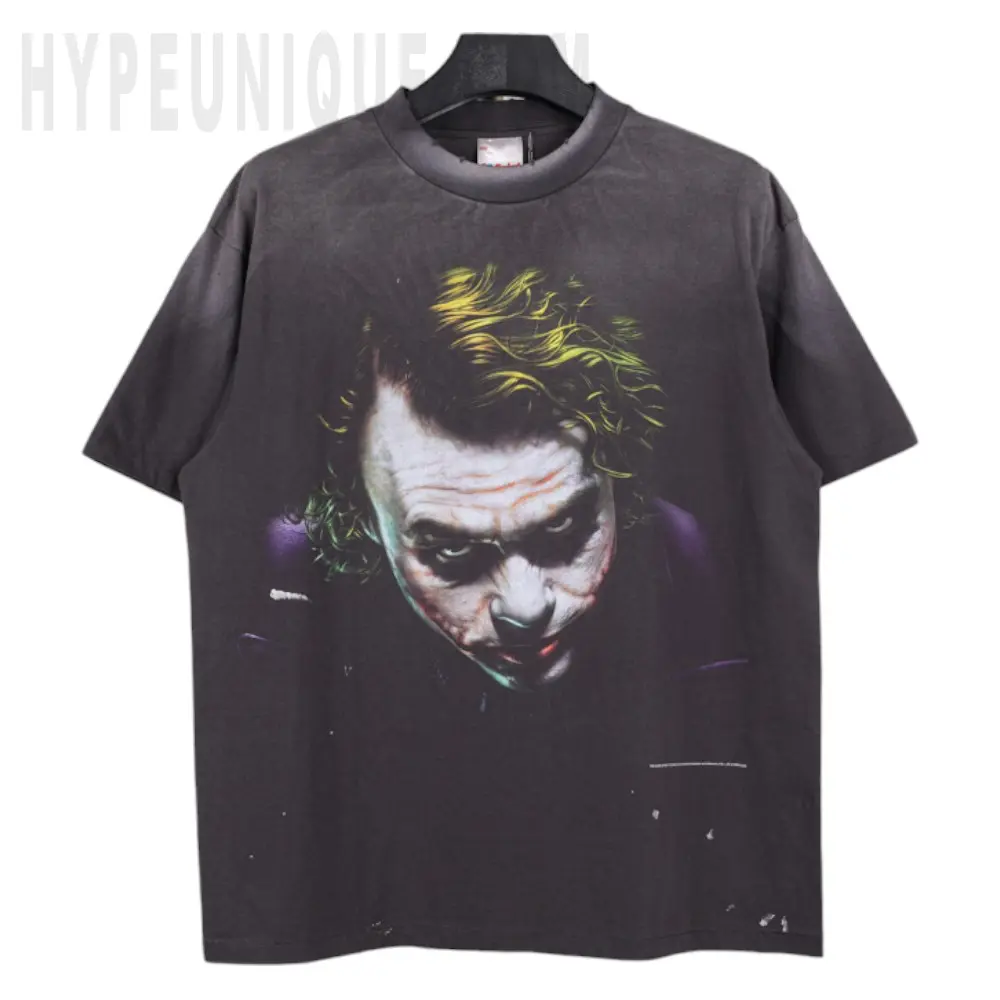 Saint Michael Joker Dark Knight Vintage Washed T-Shirt