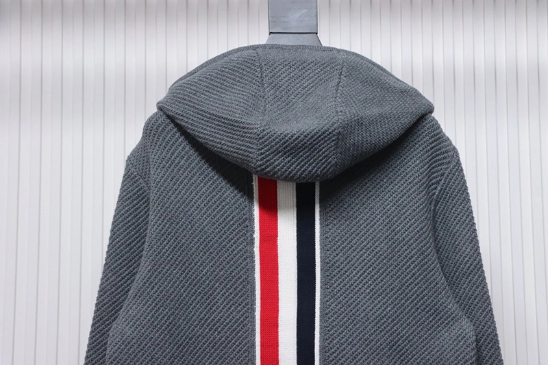 TB 4-Bar Horn Button Hooded Jacket
