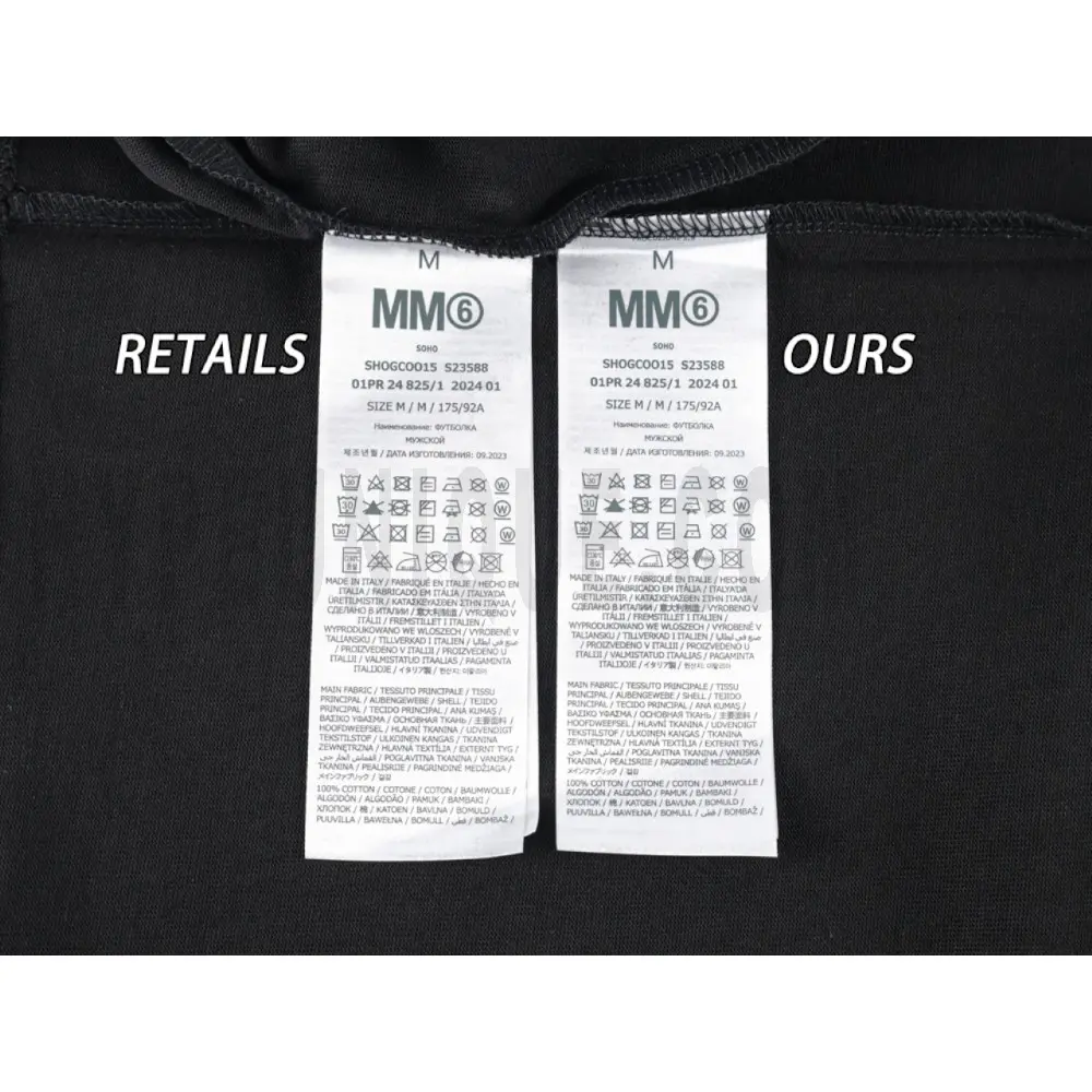 Washing Label Comparison Diagram