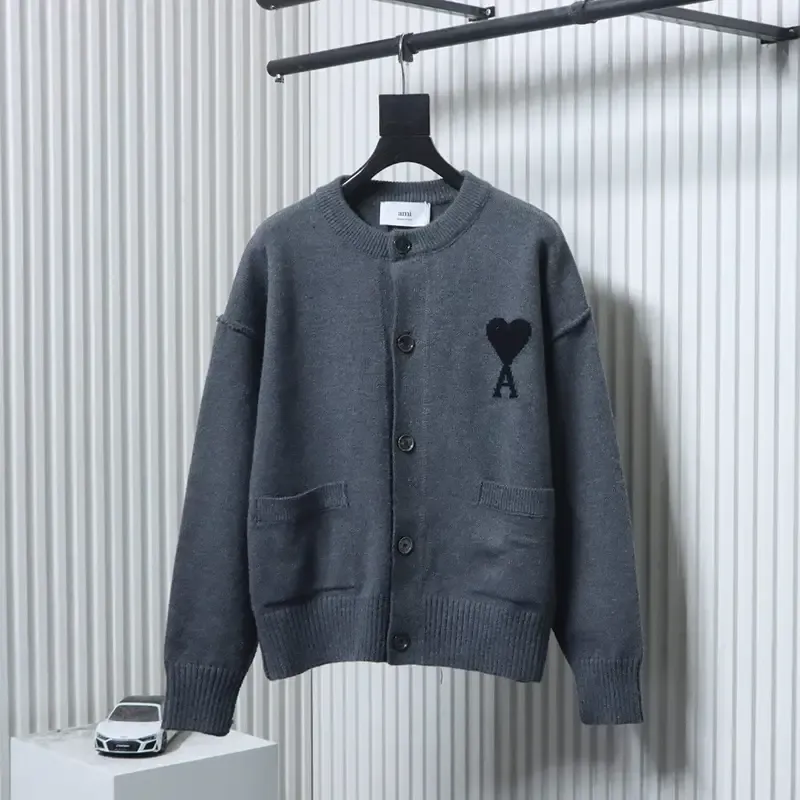 AMI Heart Cardigan Sweater