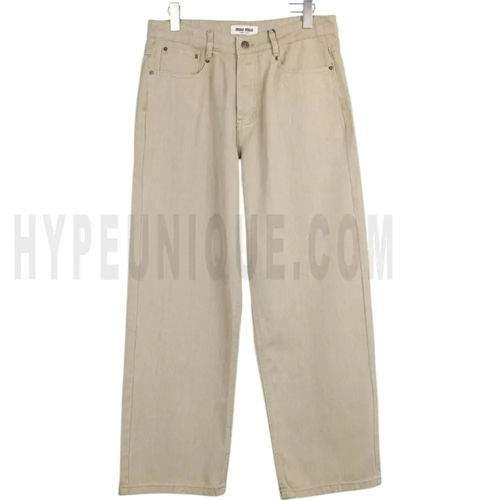 Minimalist Logo Denim Pants