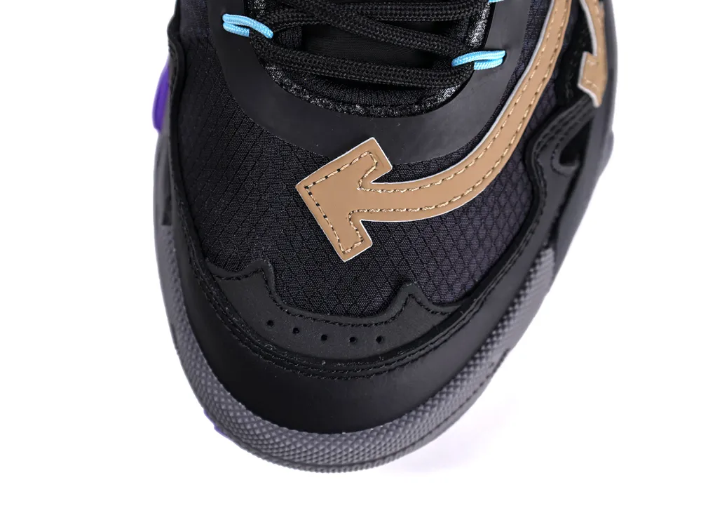 Off-White Odsy 2000 Sneakers Black Purple Top View Detail