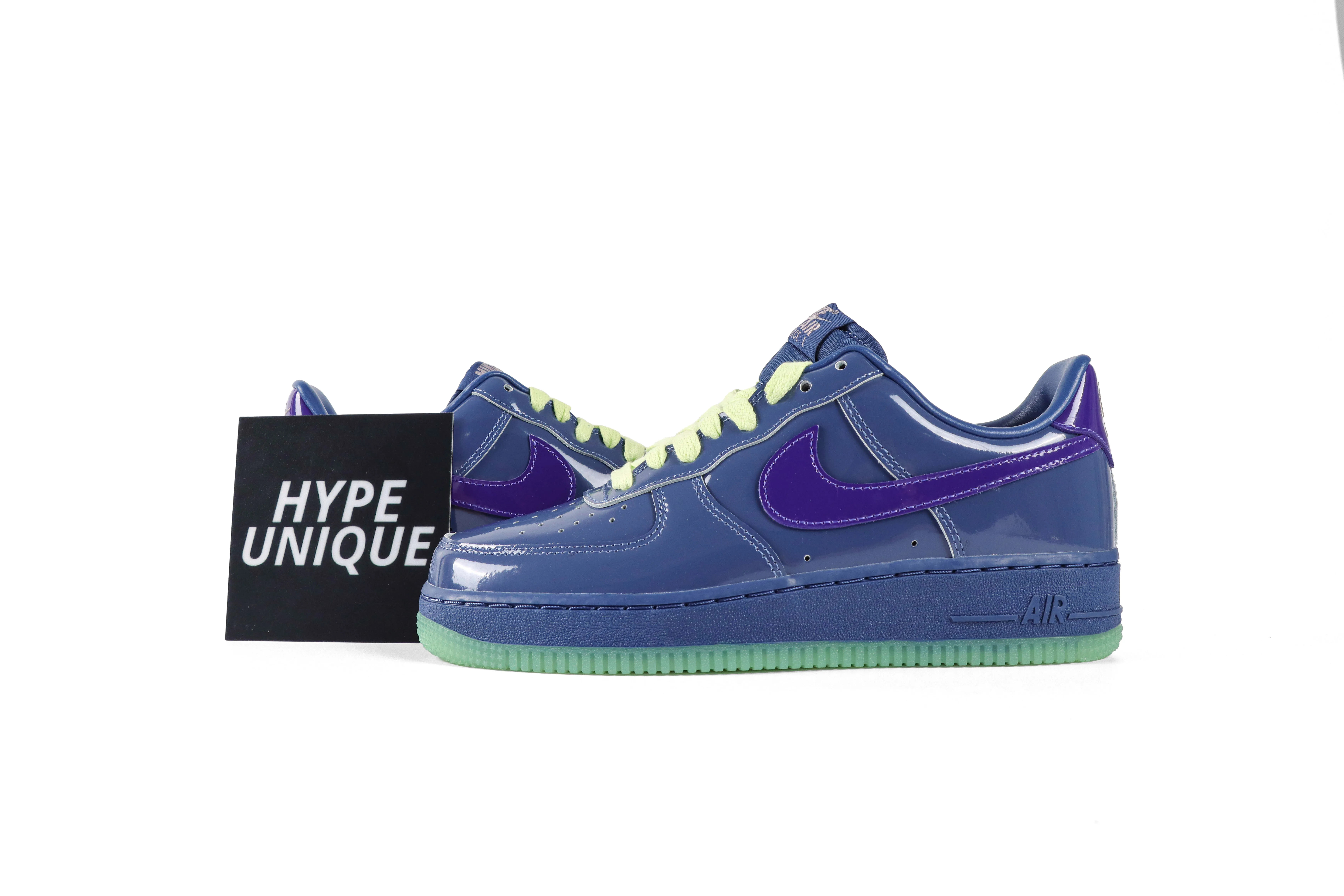 Air Force 1 Low QS “Mystic Navy Grape Ice” Patent Leather Sneakers