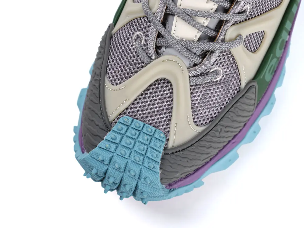 Colorful sneaker with unique design elements