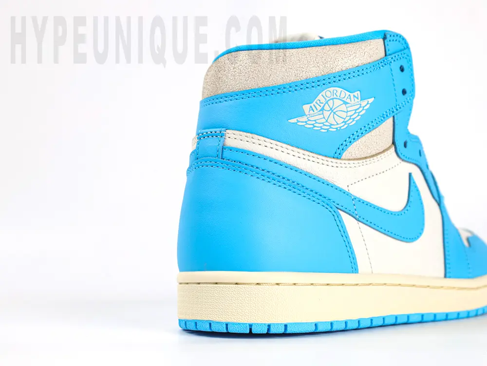 the blue and white heels