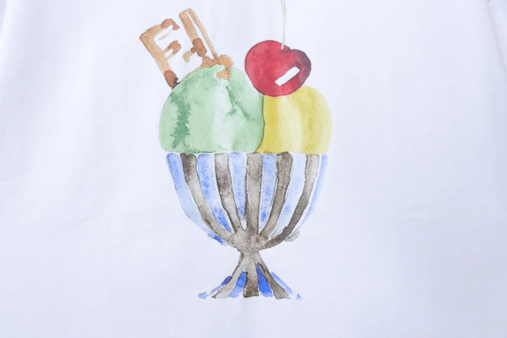 Ice Cream Logo Print