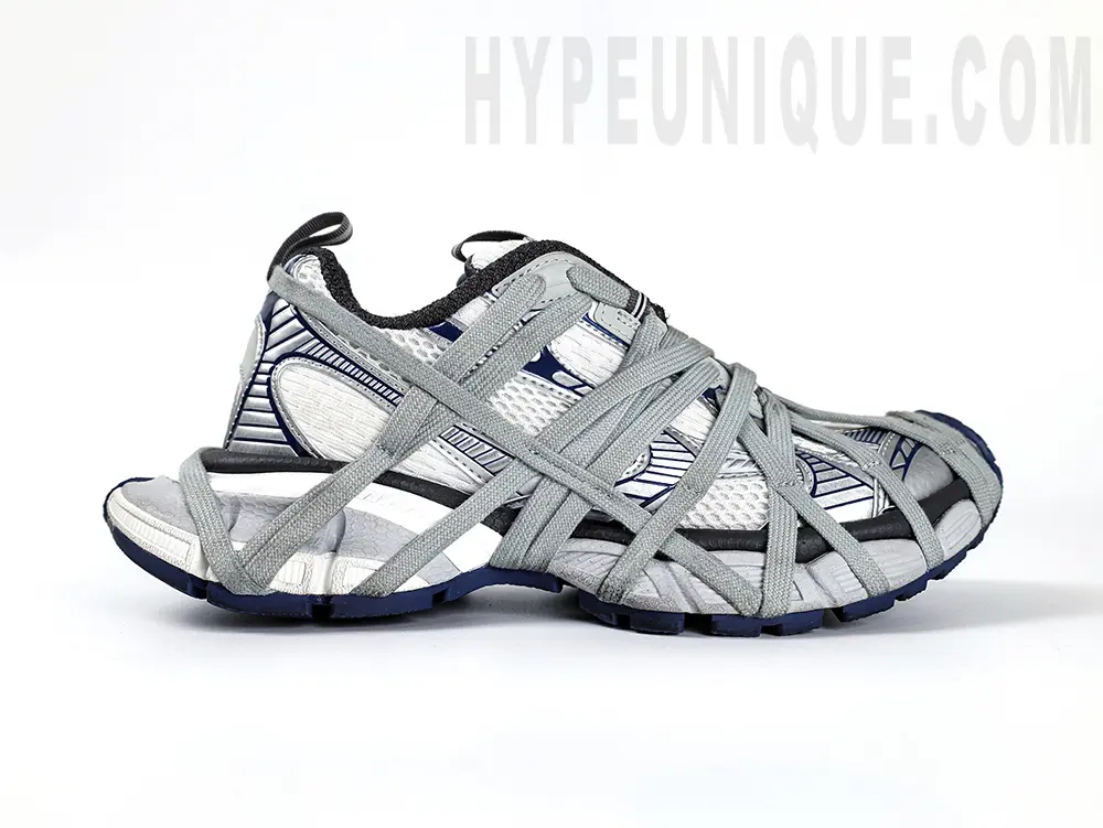 Men’s 3xl Extreme Lace Sneaker in White/grey/navy