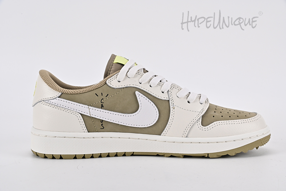 Travis Scott x Air Jordan 1 Low Golf ‘Neutral Olive’ Reps1