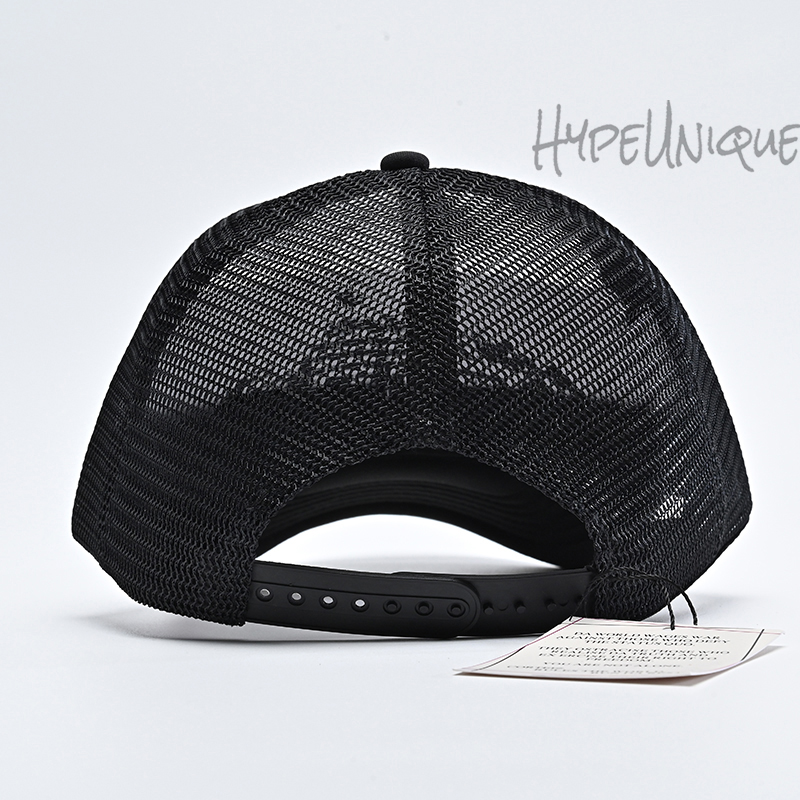 Corteiz Alcatraz Trucker Hat Black White