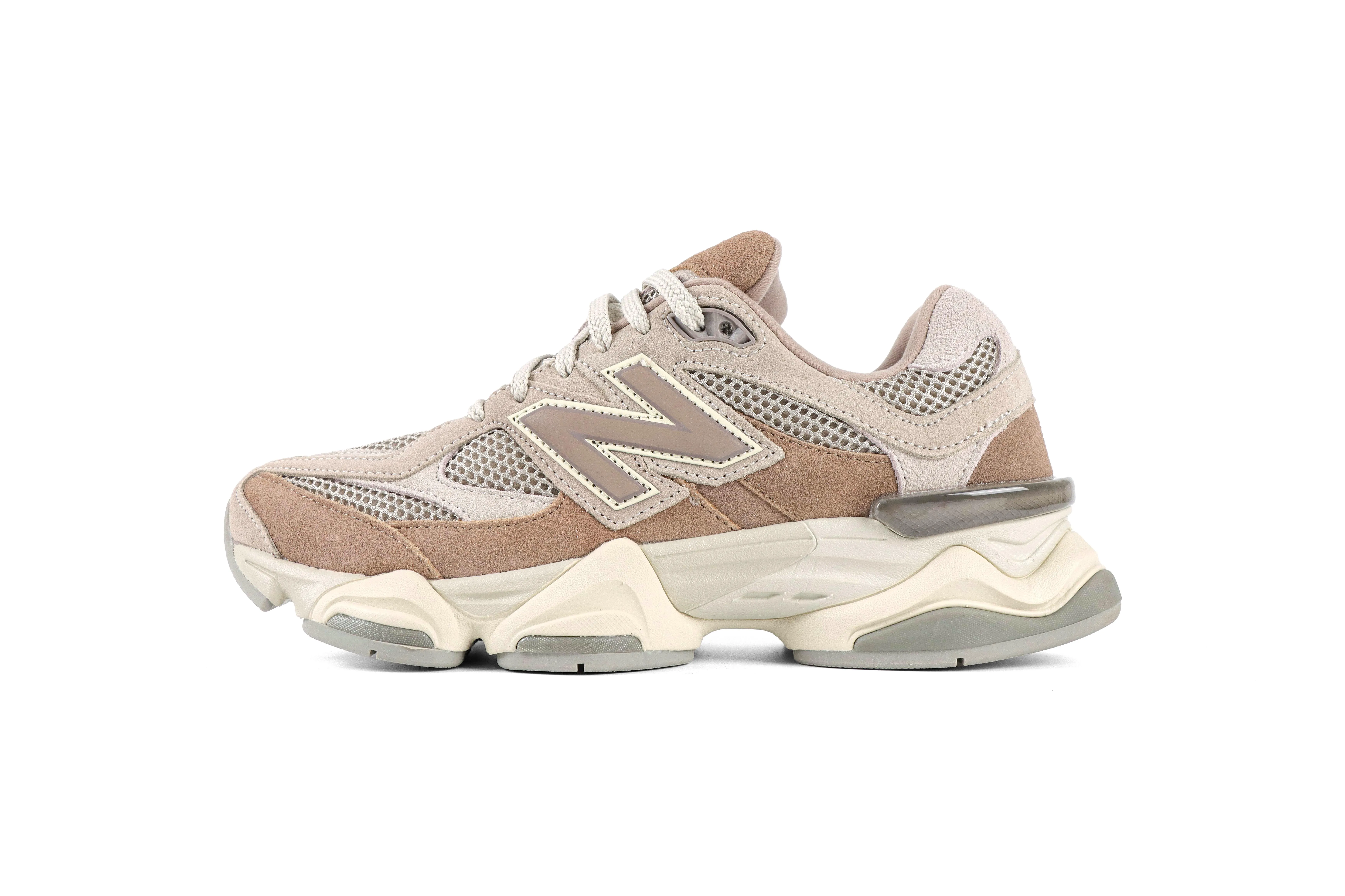 New Balance 9060 Mushroom Arid Stone Sneakers Left Side View
