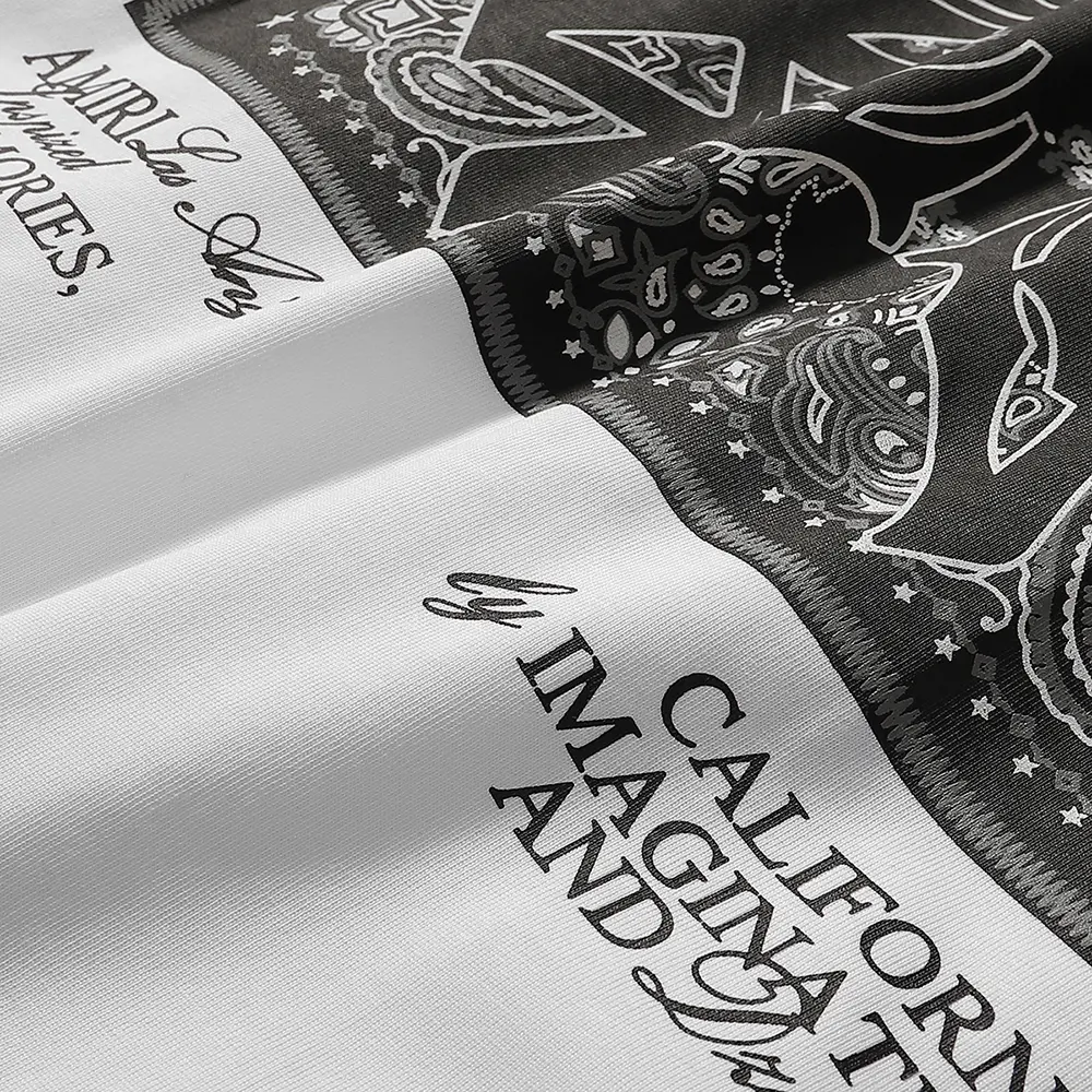 AMIRI bandana-appliqué cotton t-shirt