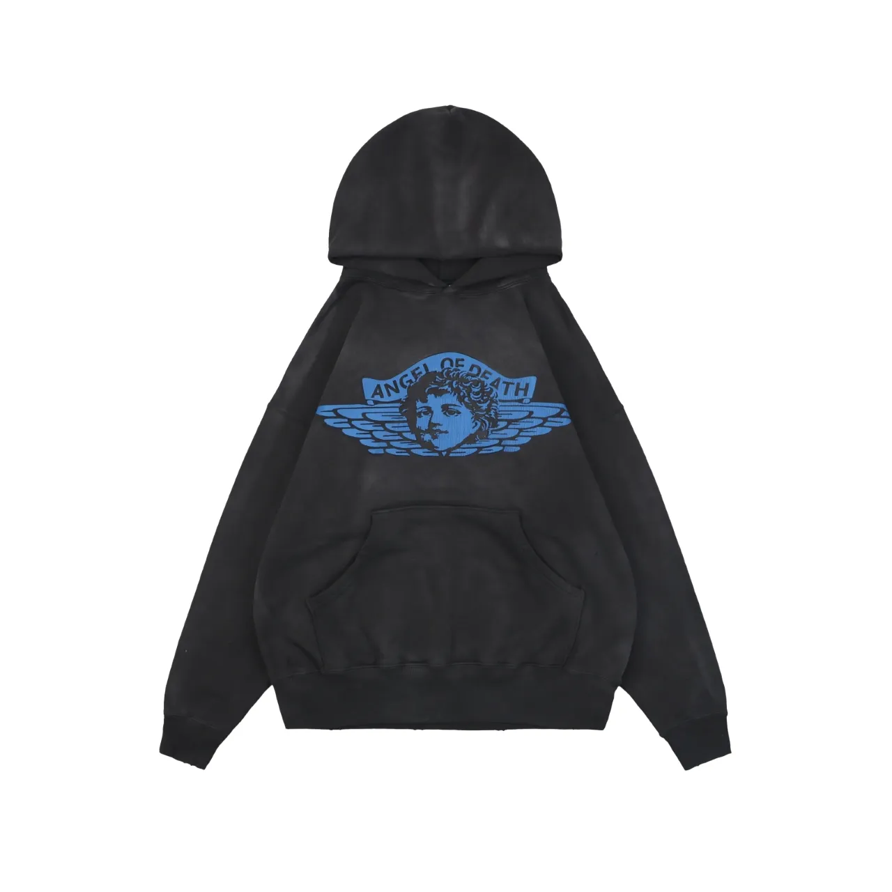 Saint Michael Angel Rebirth Distressed Hoodie