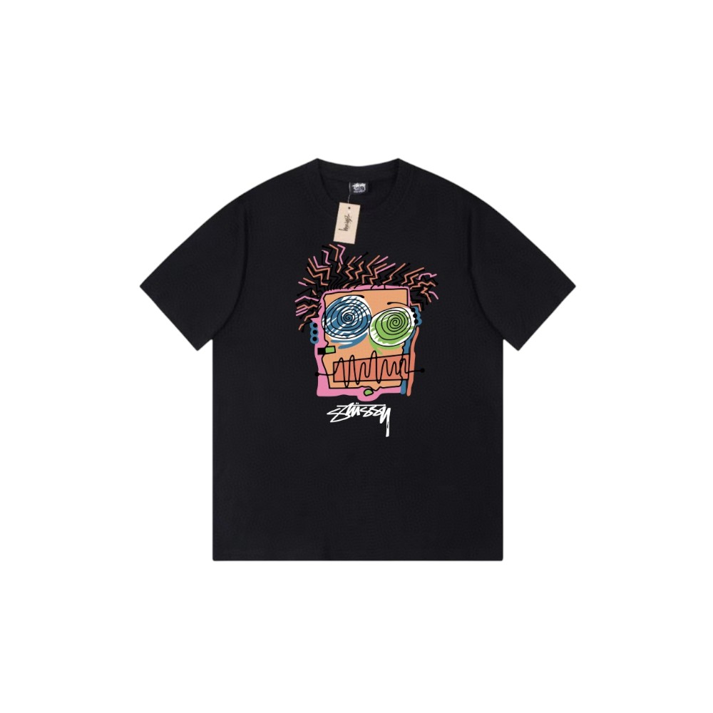 The front of the black clothes