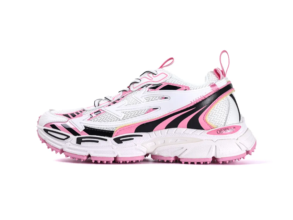 Off-White Be Right Back Sneakers White Soft Pink Left Side View