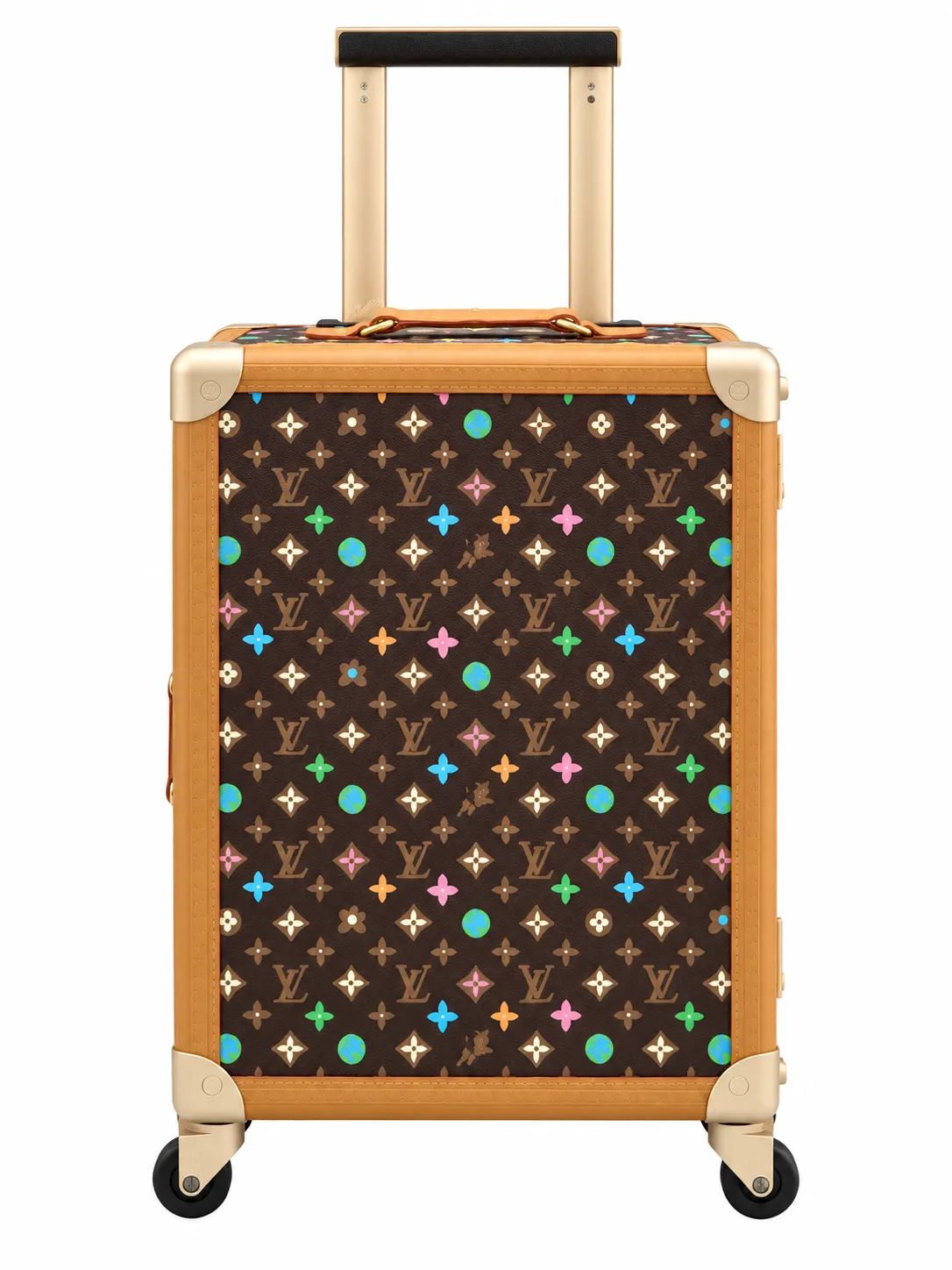 Rolling Trunk “Brown Monogram” Carry-On Suitcase