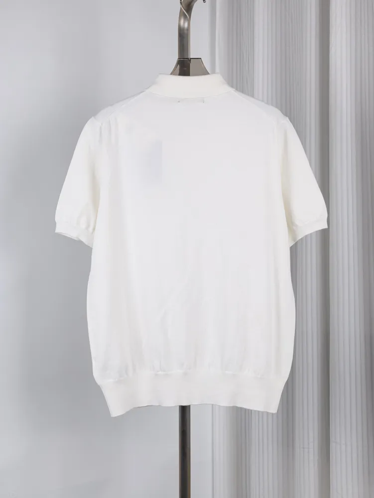 RL Embroidered Knit Cotton Short Sleeve Polo T-Shirt