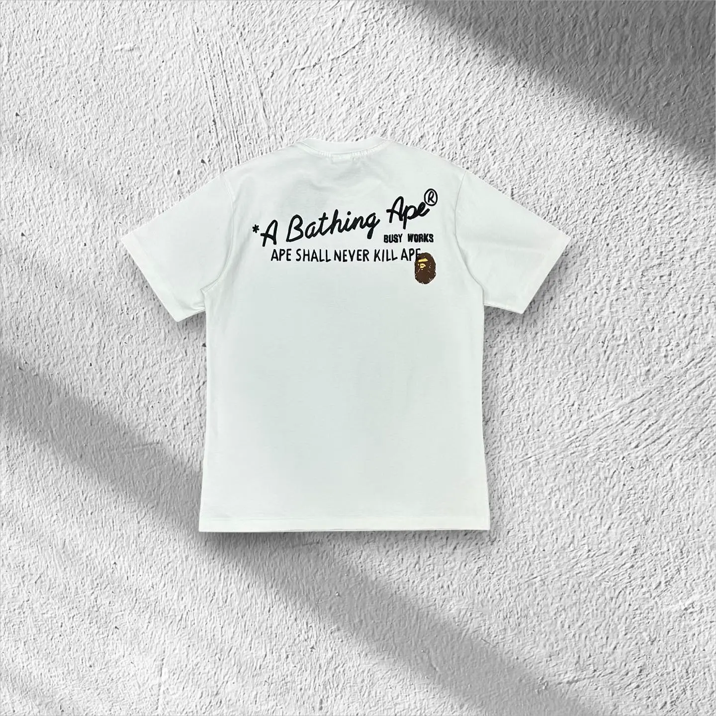 the white back side