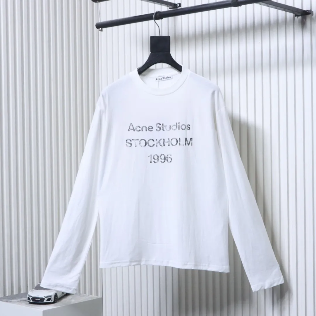 Acne 1996 Sandblasted Distressed Long-Sleeve Shirt