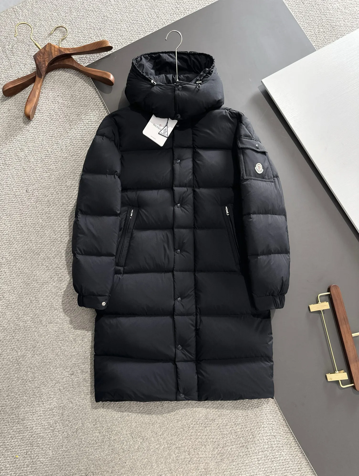 Mcler Hanoverian Matte Long Hooded Down Jacket