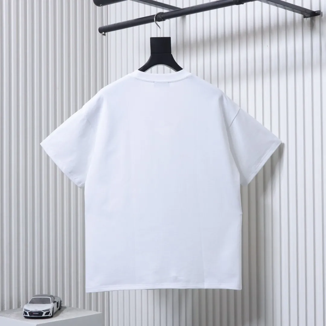 Back of 26SS Simple Taped Label T-Shirt Color White
