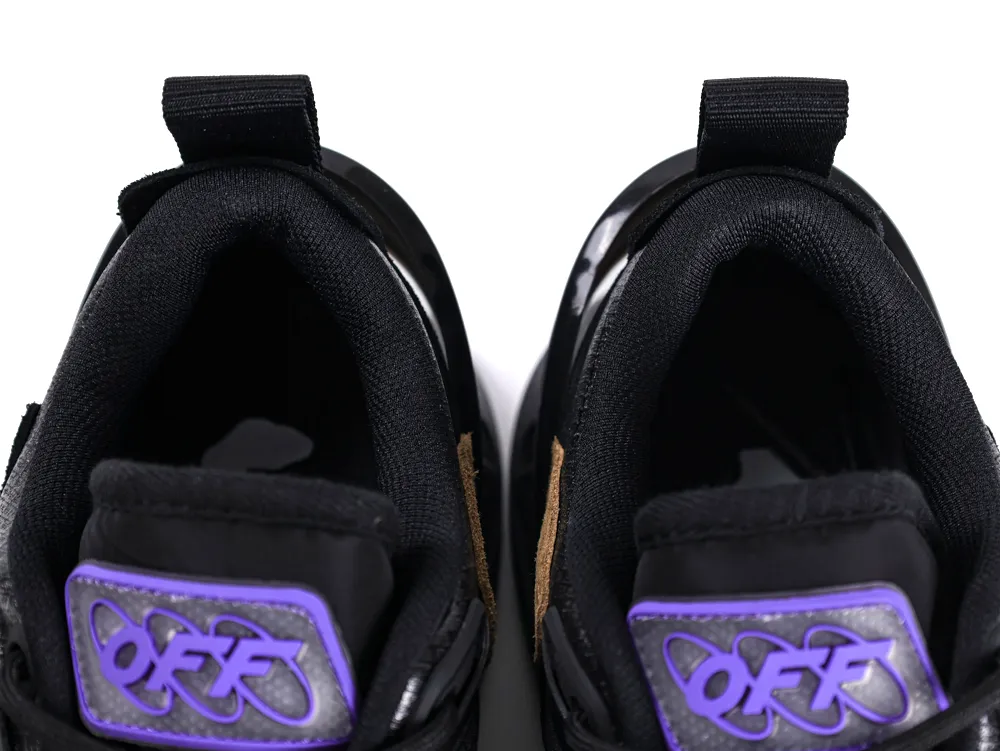 Off-White Odsy 2000 Sneakers Black Purple Interior Collar View