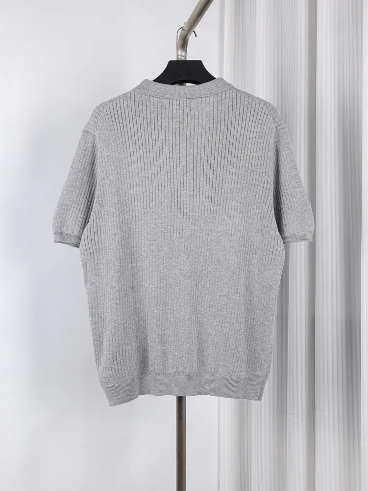 Back of RL Striped Polo T-Shirt