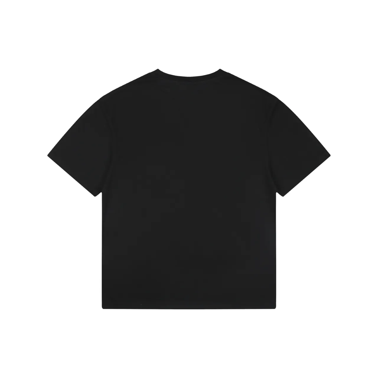 Back of Equestrian Logo Curved Frame T-Shirt Color Black
