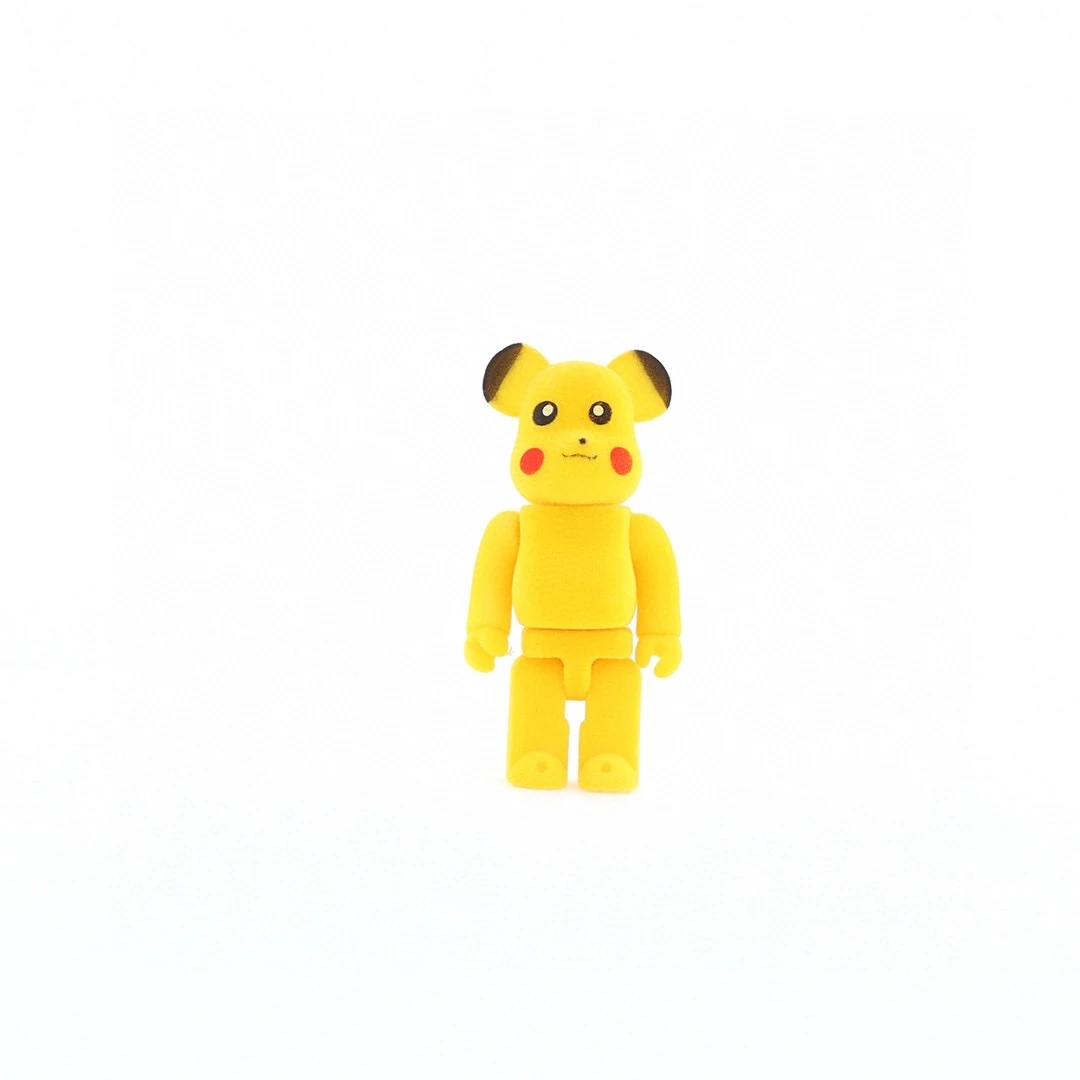 Brick Bear X Pikachu flocked version trendy doll