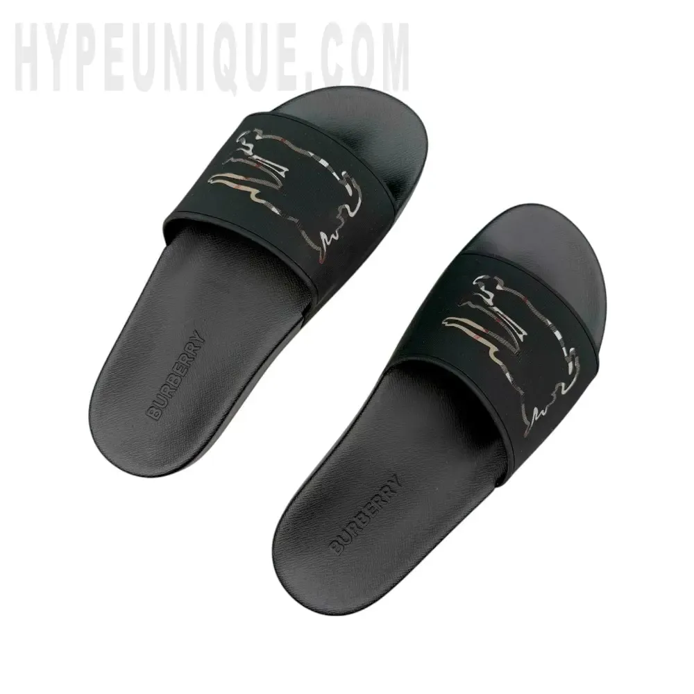A pair of the black shoes