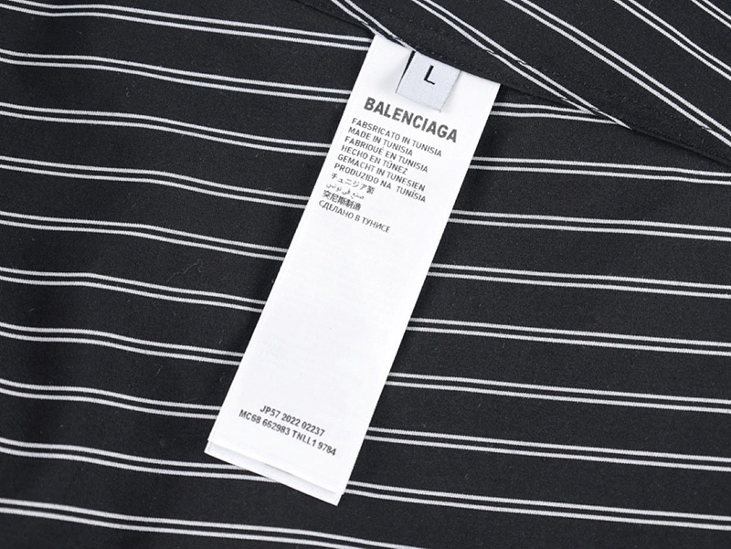 Red Logo Striped Shirt
