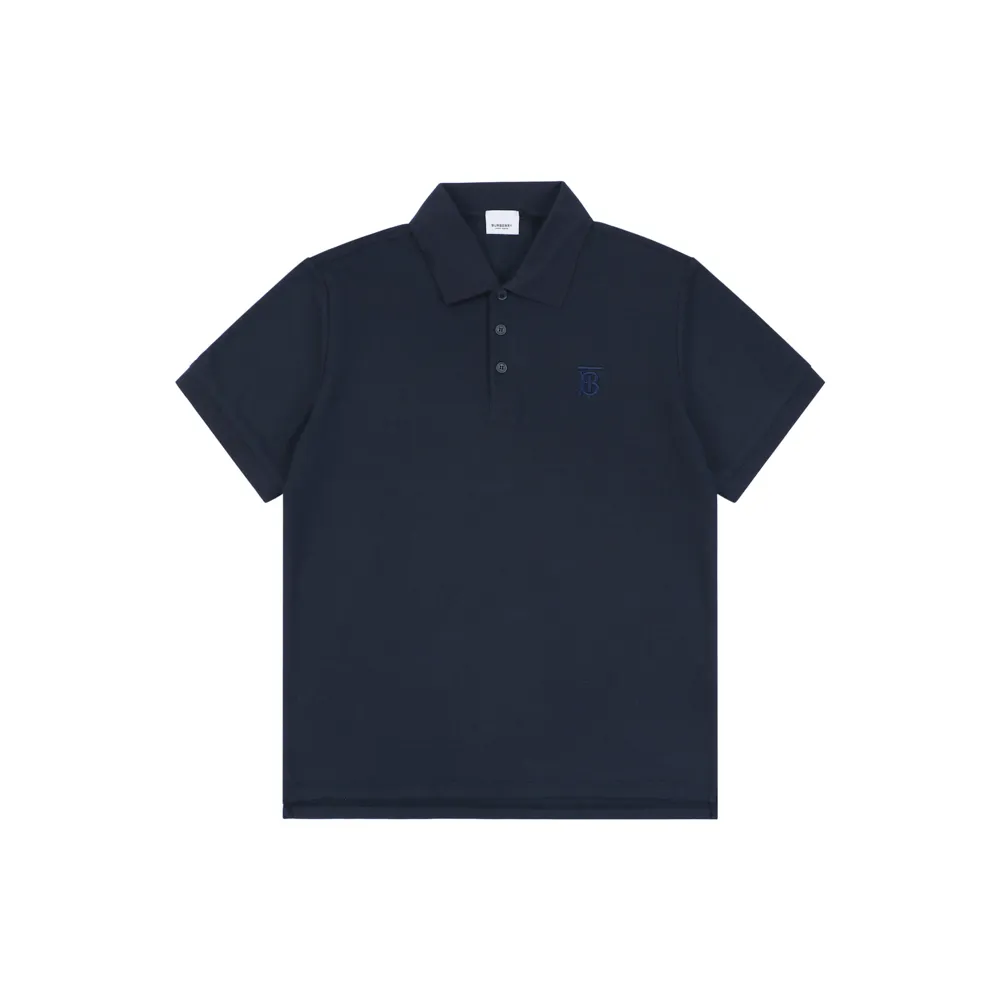 BBR BT Logo Embroidered Polo T-Shirt color Dark Blue