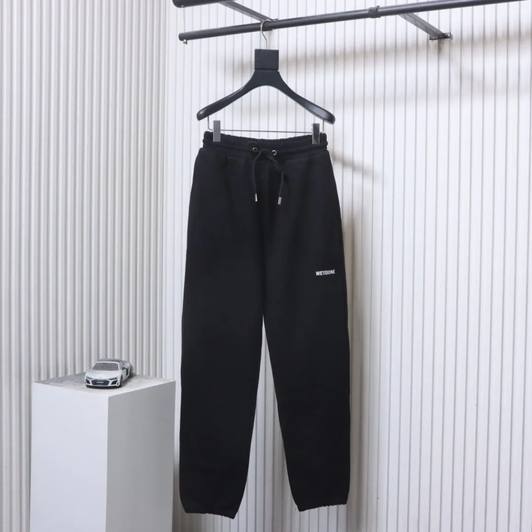 Well Done Classic Logo Print Cotton Jogger Pants