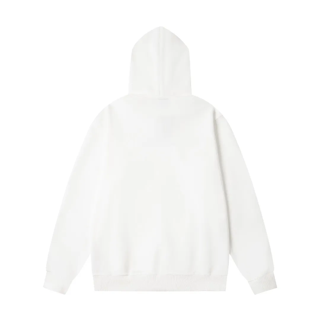 Back Stussy Embroidered Logo Pullover Hoodie