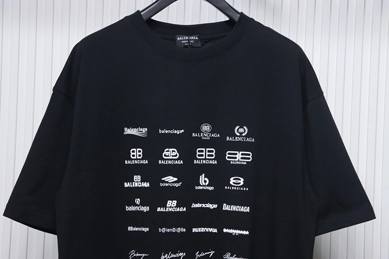 Full-Print Multi-Label Printed T-Shirt