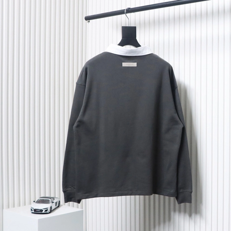 Fear Of God 1977 Flocked Polo Collar Sweatshirt