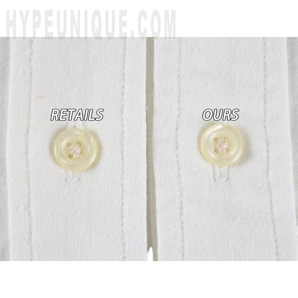 Close-up of clothes button details