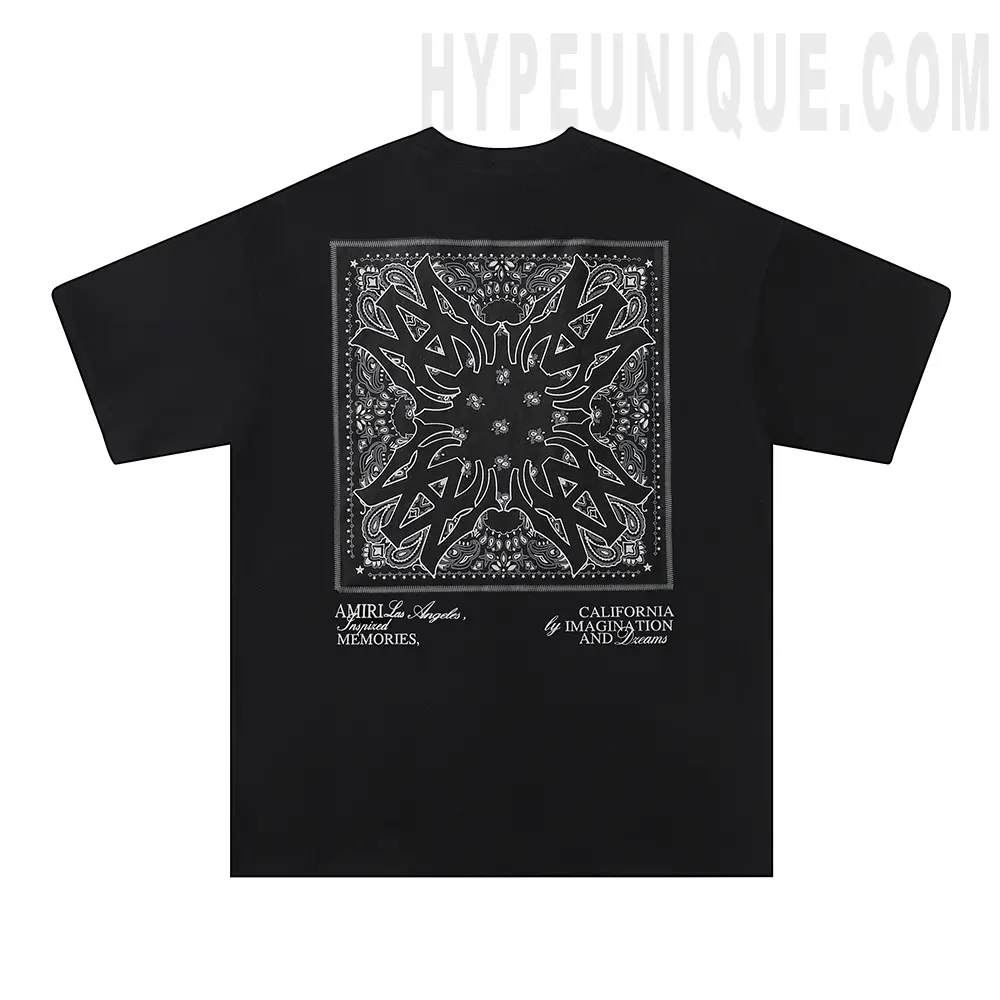 AMIRI bandana-appliqué cotton t-shirt