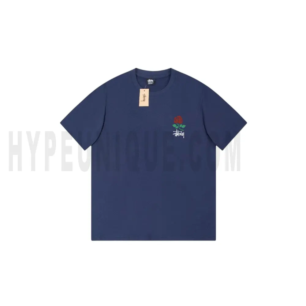 The front of the blue clothes