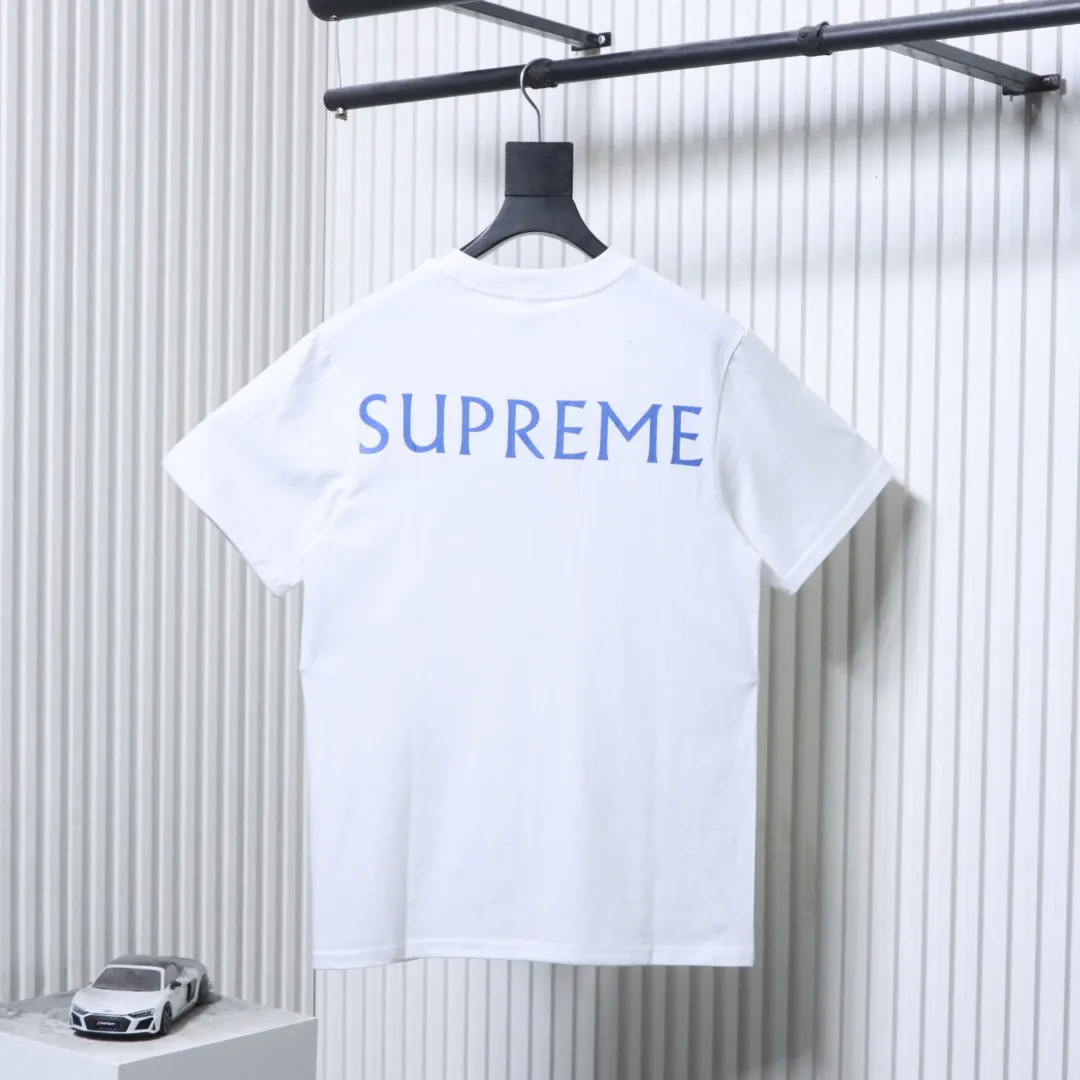 Back Sup Lamb Print Cotton T-Shirt