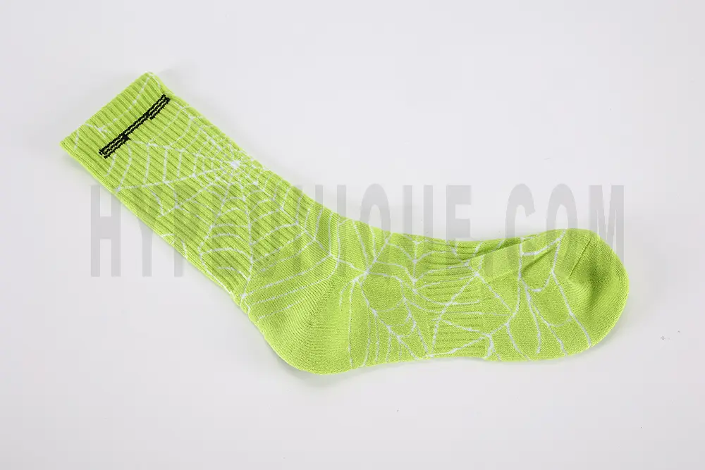 Sp5der All Over Print Socks ‘Green’ Replica