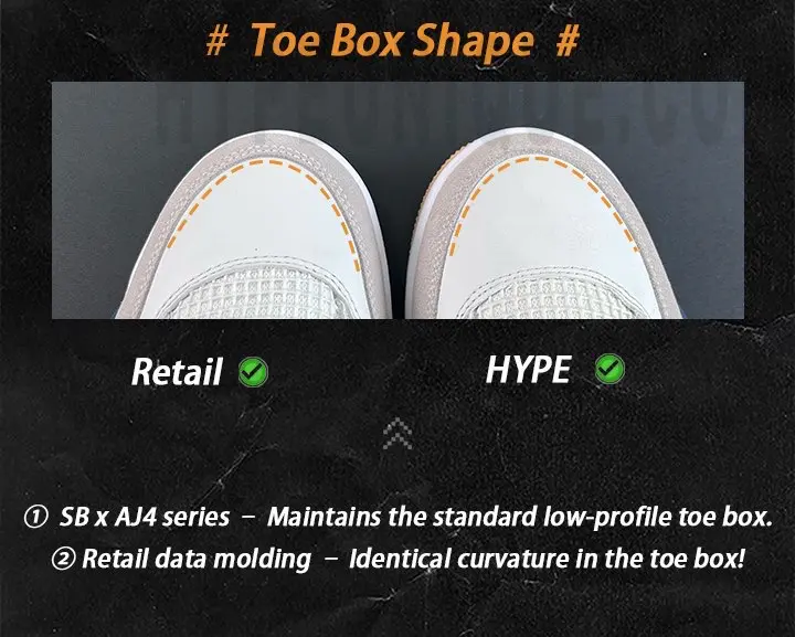 Toe box comparison