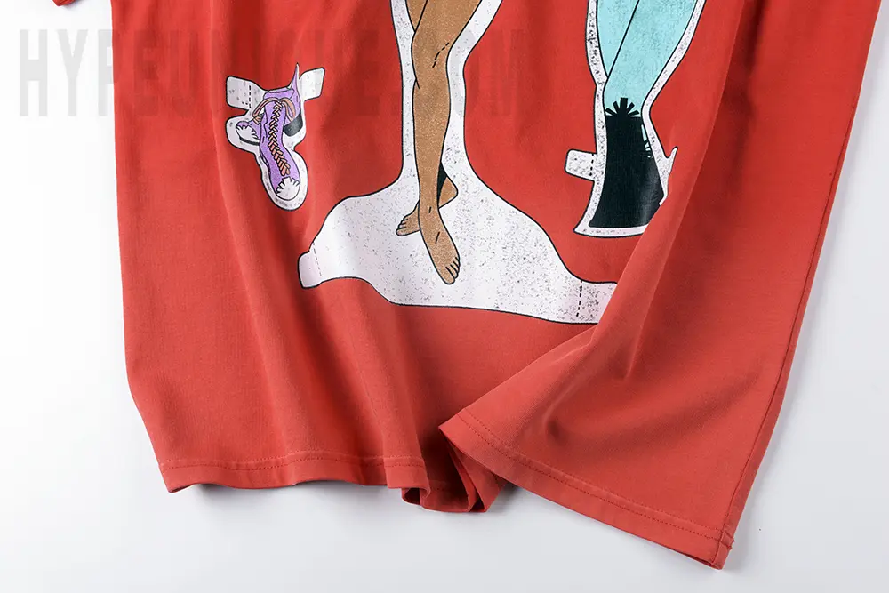 Vertabrae Punk style Red Tee