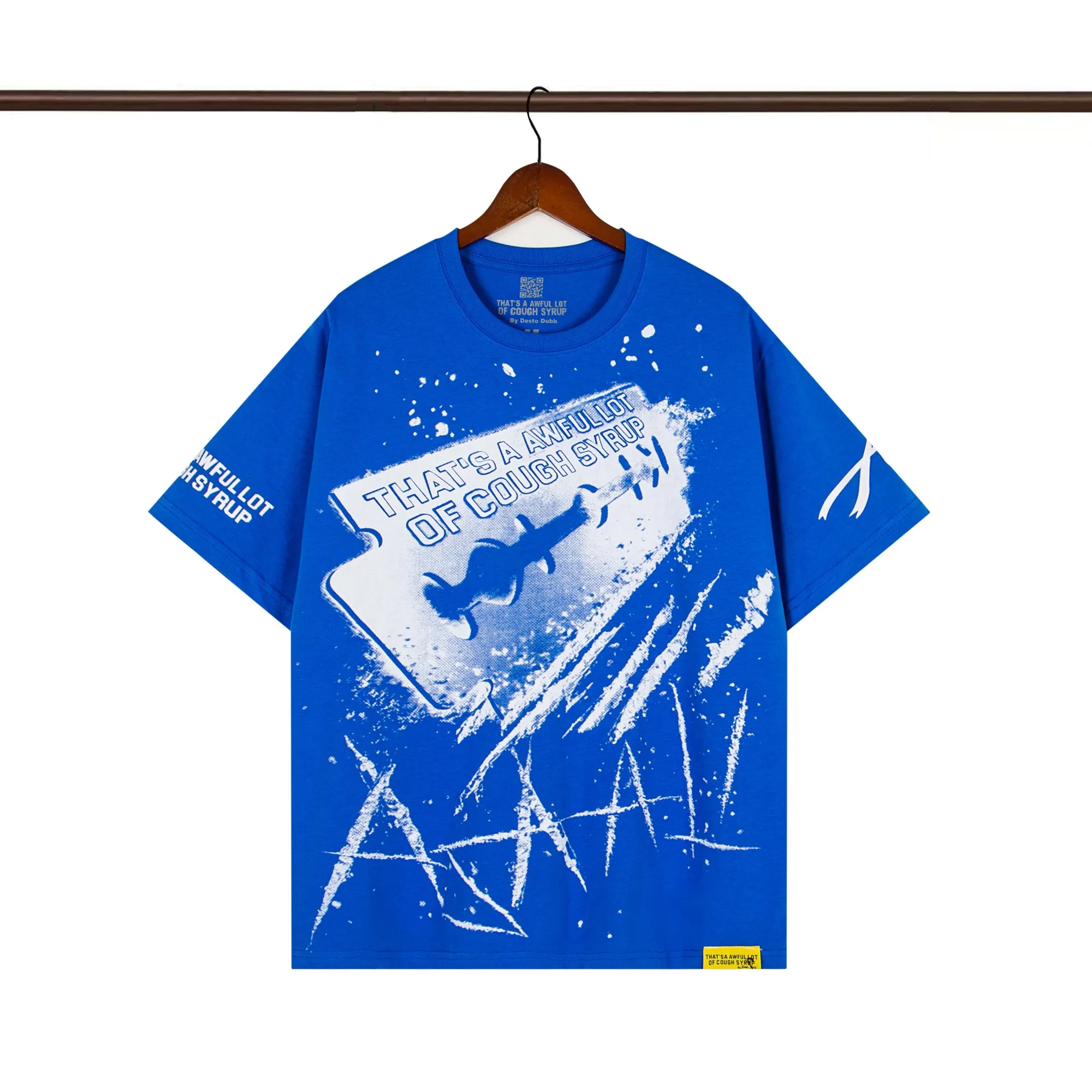 That’s A Awful Lot Of Cough Syrup Razor Blade Graphic T-Shirt